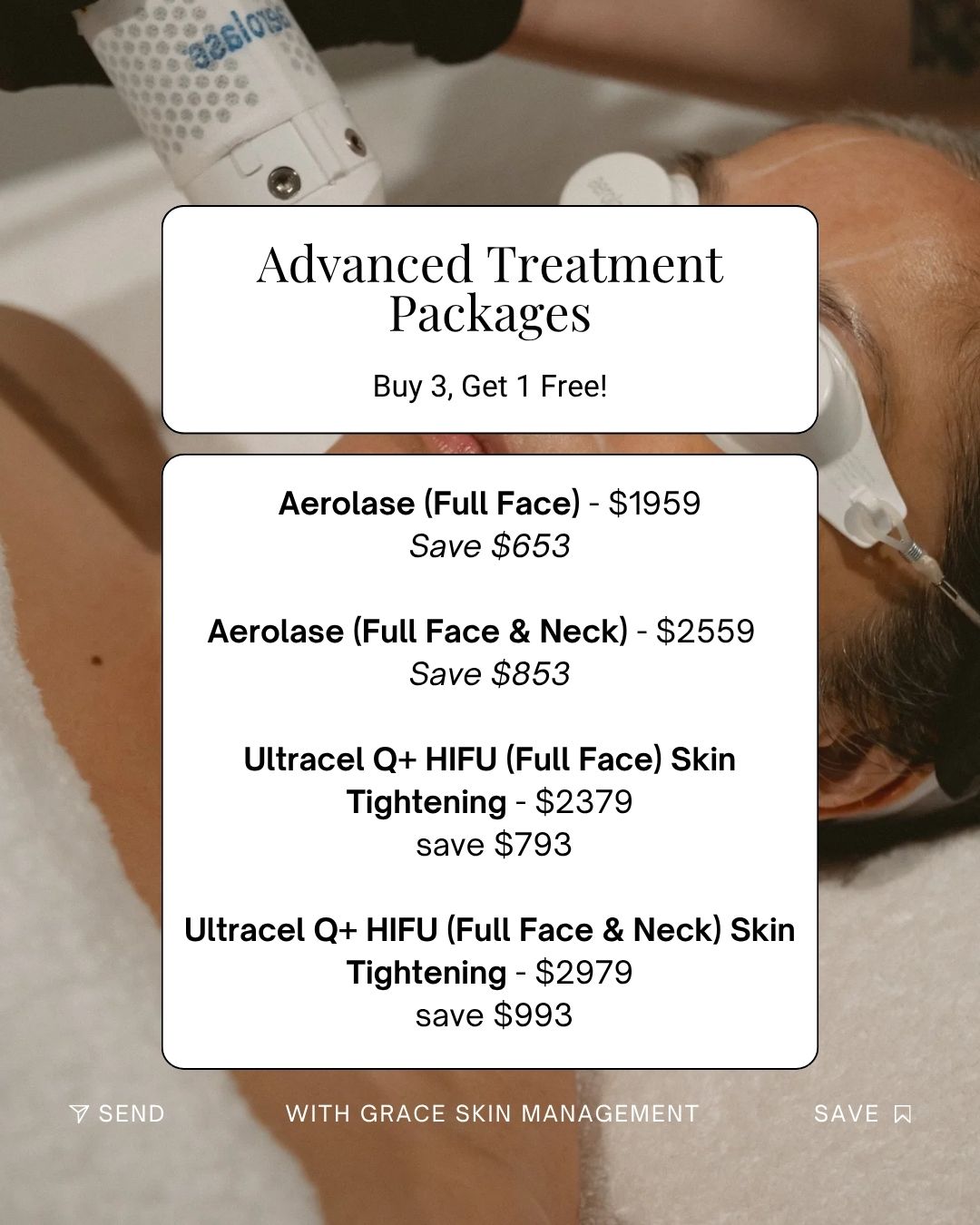 Buy 3 Get 1 Free - Aerolase Full Face and Neck