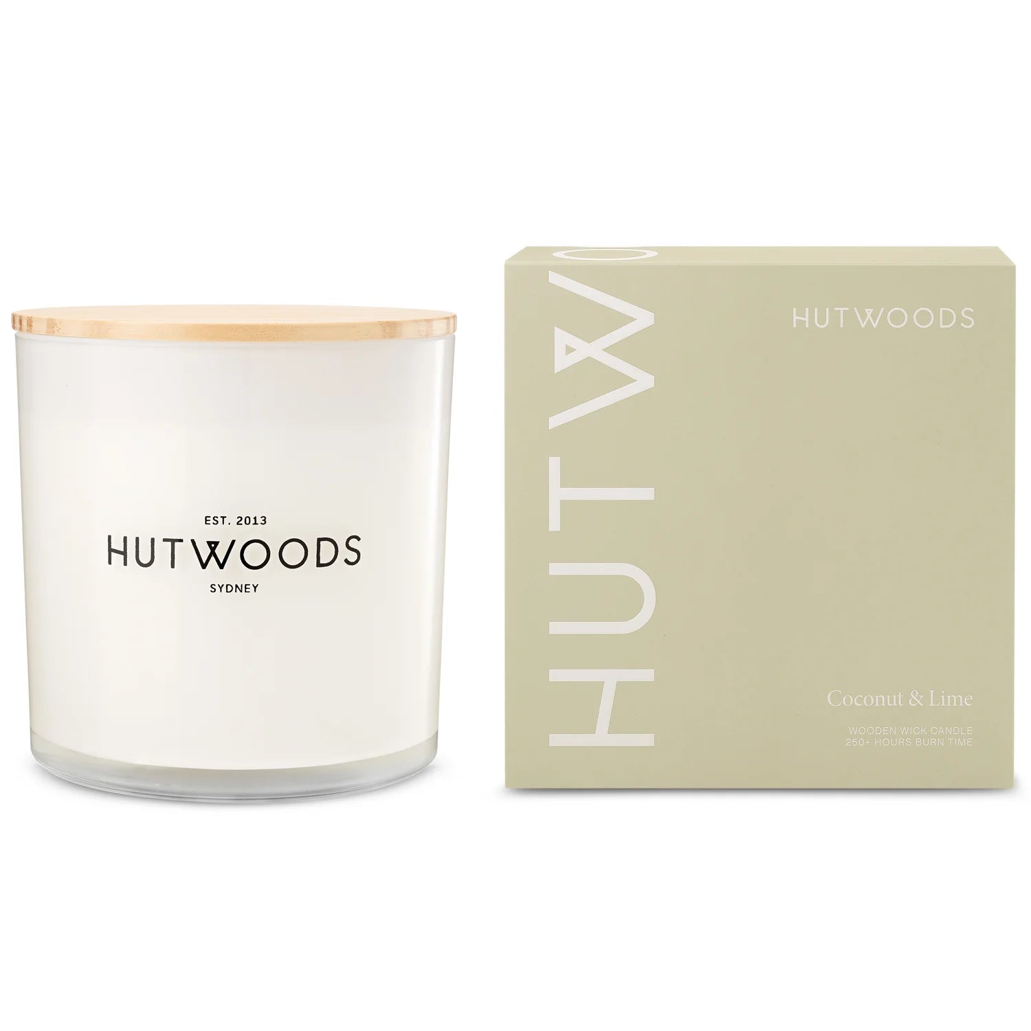 Hutwood Coconut and Lime - 250 hour Candle