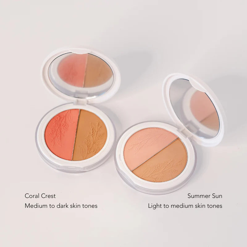Guiya Minerals Match Maker Duo Blush - Coral Crest